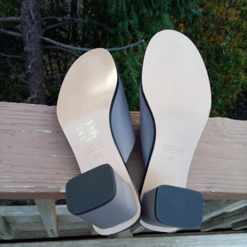 Everlane Day Heel Slip in Chunky Heel Mules sz 9 1/2 NEW - Picture 7 of 12